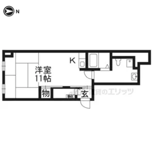 GRAND VALUE四条烏丸【1階】の間取り