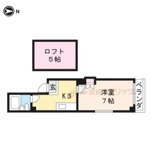 GRAND VALUE四条烏丸【4階】の間取り