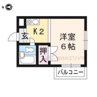 BLDG2M【1-C号室】の間取り