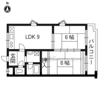 ハイツ三ノ宮【301号室】の間取り