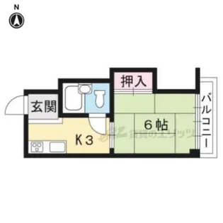 甲ノ辻マンション【104号室】の間取り