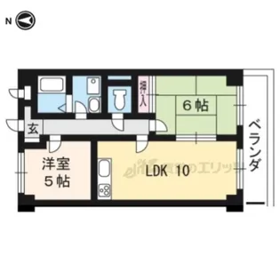 YMY衣手【3階】の間取り