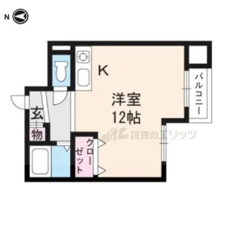 スクエア松原【303号室】の間取り