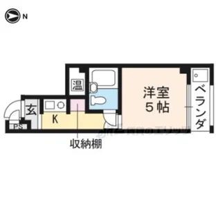 スクエア松原【201号室】の間取り