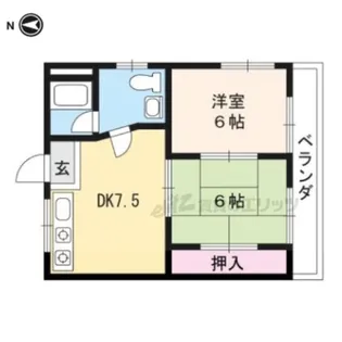 蔭山ビル【2階】の間取り