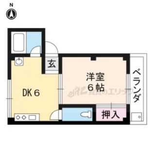 第二吉与門ハイツ【203号室】の間取り