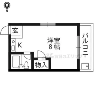 ラ・プチ・メゾン法然院【302号室】の間取り