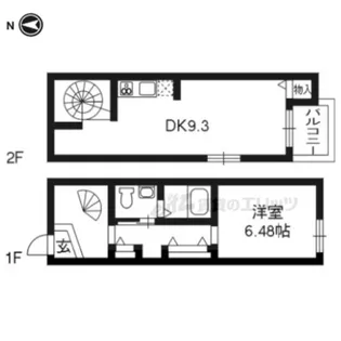グレース北山【102号室】の間取り