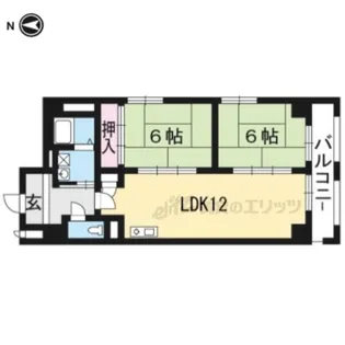「サントル西京」【4階】の間取り