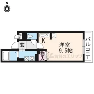 サンライト西京極【301号室】の間取り