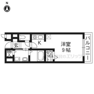 サンライト西京極【6階】の間取り