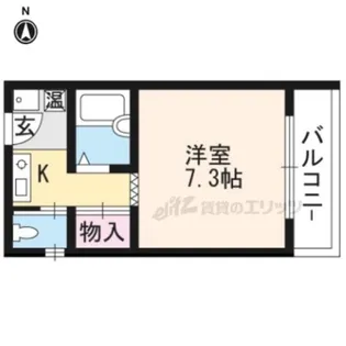 グランツ62【101号室】の間取り