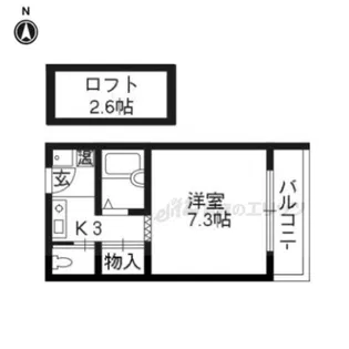 グランツ62【202号室】の間取り