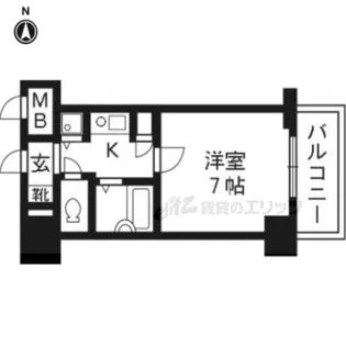 リーガル京都西陣【303号室】の間取り