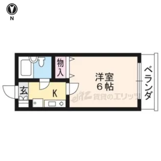 ロイヤルヒルズ鷹ヶ峯【406号室】の間取り
