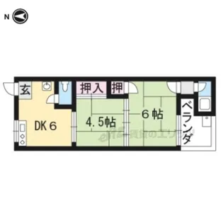 水口ハイツ【204号室】の間取り