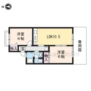 セジュールLakeSide【108号室】の間取り