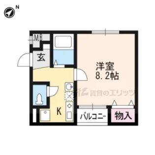 ラグーナウノ【203号室】の間取り