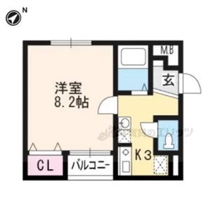 ラグーナウノ【1階】の間取り