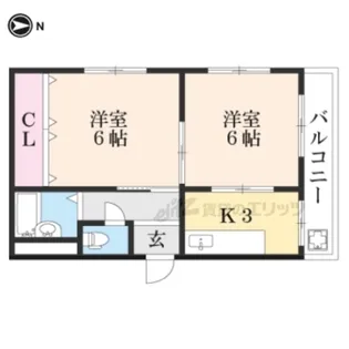 マンション白河【501号室】の間取り