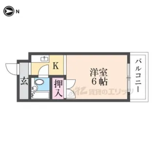ハイツユルギ【2-B号室】の間取り