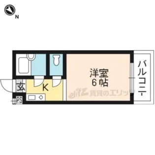 アルティ紫野【403号室】の間取り