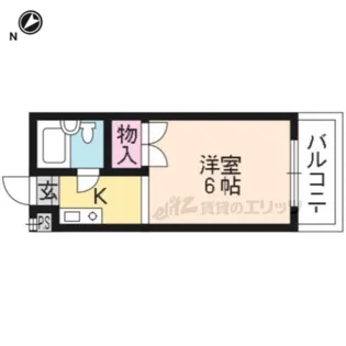 アルティ紫野【108号室】の間取り