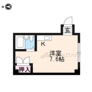 ノースハウス【201号室】の間取り