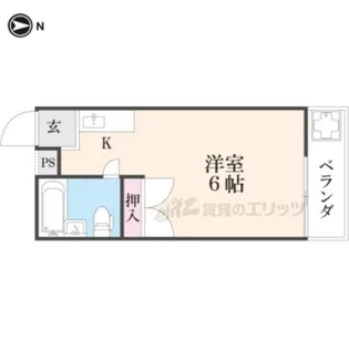 コーポラス光明【207号室】の間取り