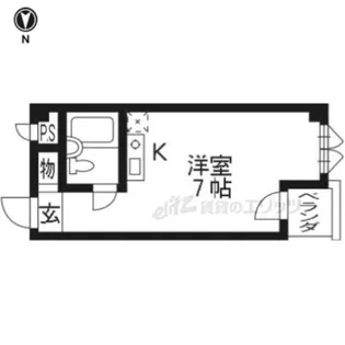 トライヤード【201号室】の間取り