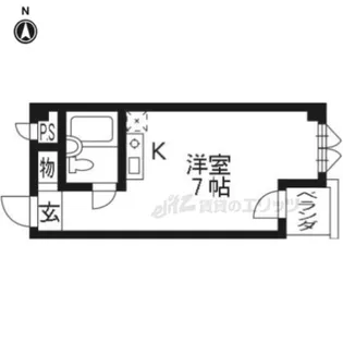 トライヤード【202号室】の間取り