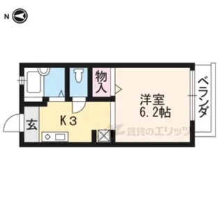 南茶ノ木コーポ【207号室】の間取り