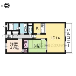 ガレット椋【3階】の間取り