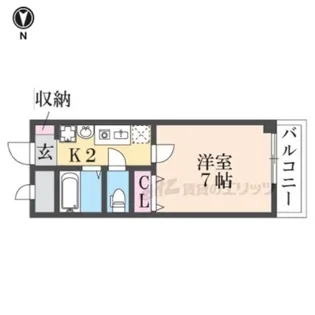 アルビーコート【206号室】の間取り