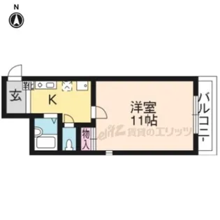 しきさい・M【303号室】の間取り