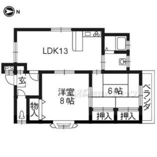 メゾン笹野【302号室】の間取り