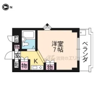 ループル音羽【207号室】の間取り