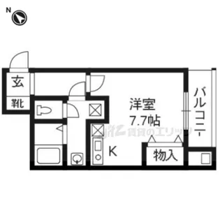 「フラット オク」【2階】の間取り