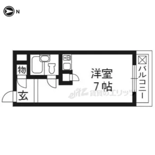 ワイズレジデンス宇治【2階】の間取り