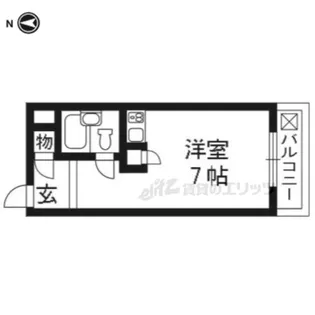 ワイズレジデンス宇治【206号室】の間取り
