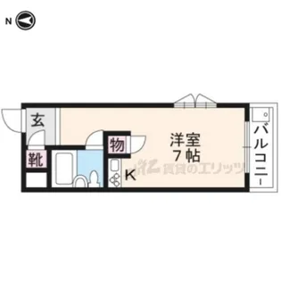 ワイズレジデンス宇治【3階】の間取り