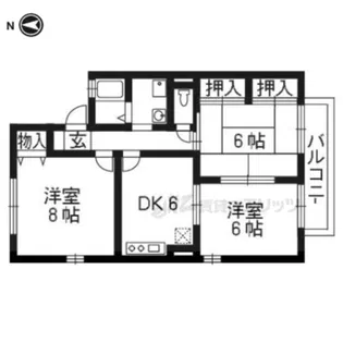 サンハイム神永【105号室】の間取り