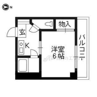 トークインAコート【304号室】の間取り