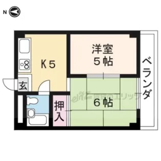 ハイツ大谷【103号室】の間取り