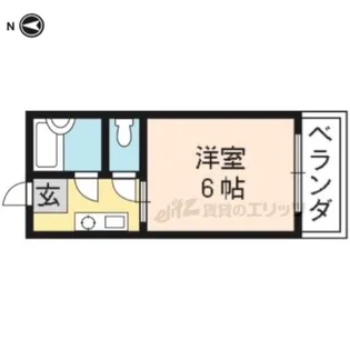 タウンズホワイト【303号室】の間取り