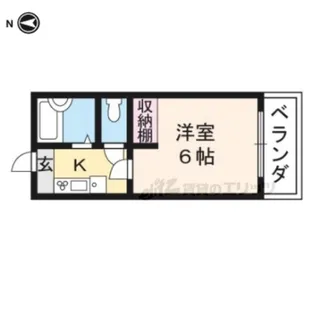 タウンズホワイト【105号室】の間取り