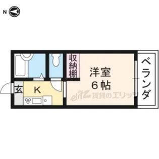 タウンズホワイト【303号室】の間取り