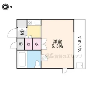 みささぎプチハイツ【302号室】の間取り