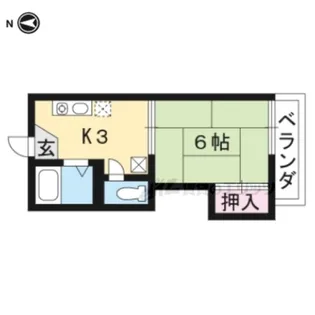 フォーブルこま草【102号室】の間取り