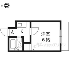 モンテレジデンス京都駅前【205号室】の間取り